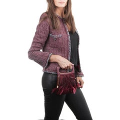 LALIQUE Evening Bag in Red Cardinal Satin Leather