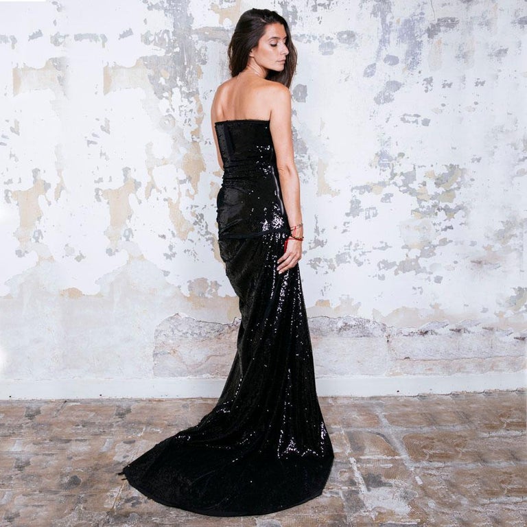 Balmain Black Fleece Wool Cocktail Dress main image 1