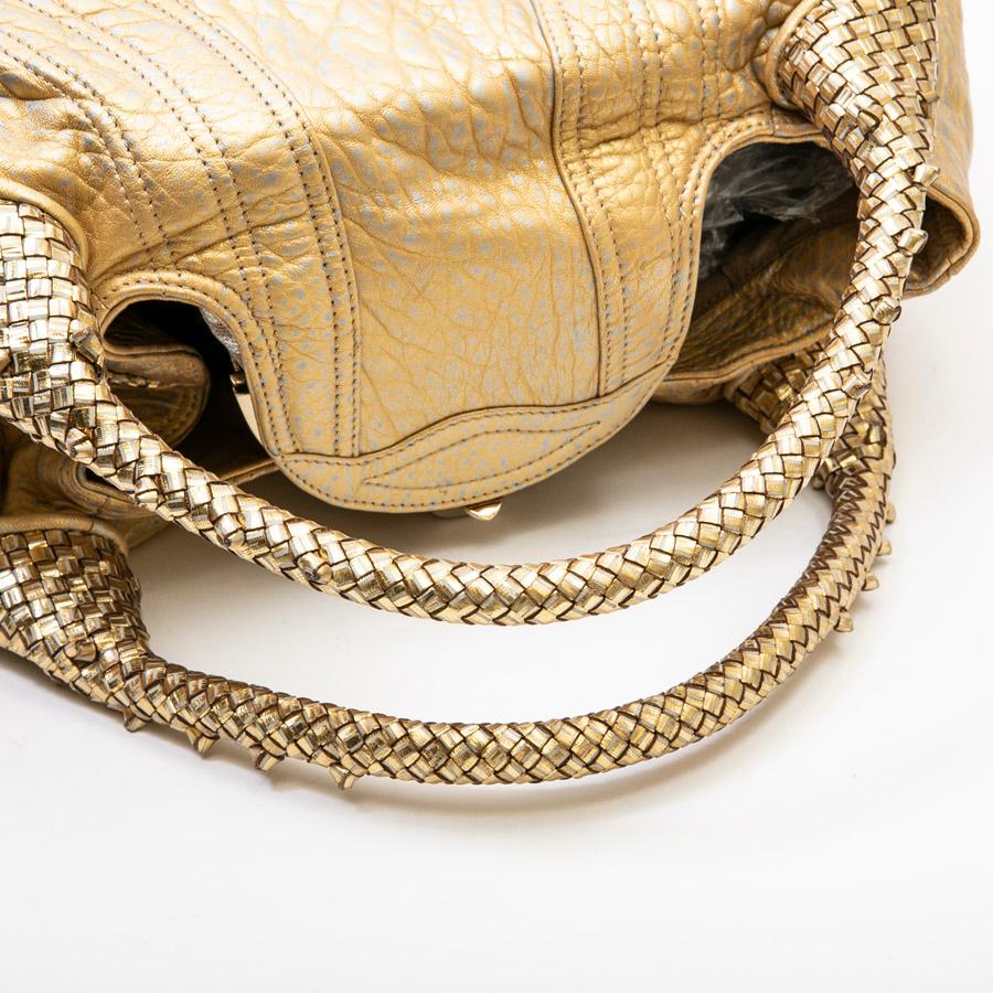 FENDI Flap Bag, Spy Model, in Silver and Gold Leather 1