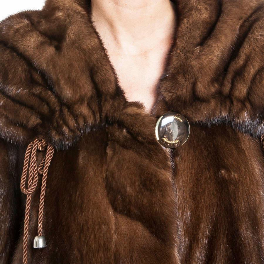 long tan fur coat