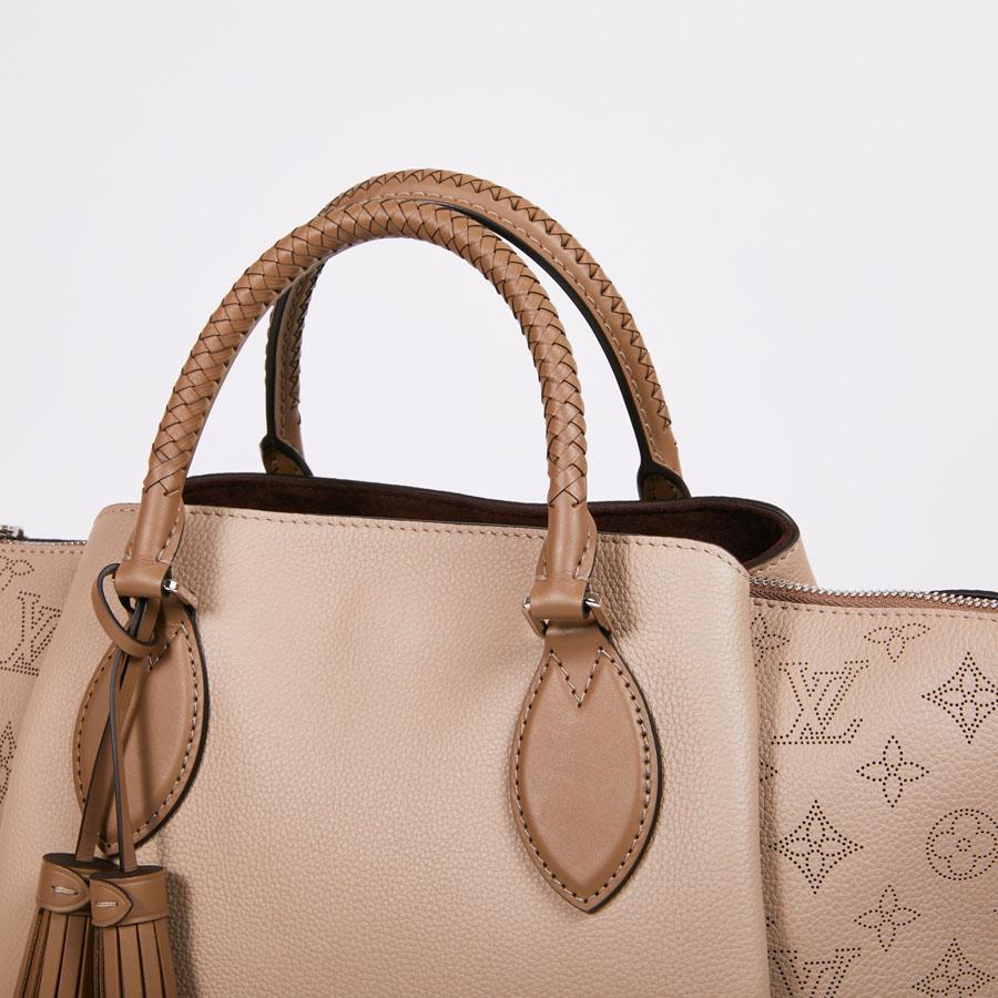 LOUIS VUITTON HAUMEA Tote Bag in Galet Color Smooth and Perforated Calf Leather 2