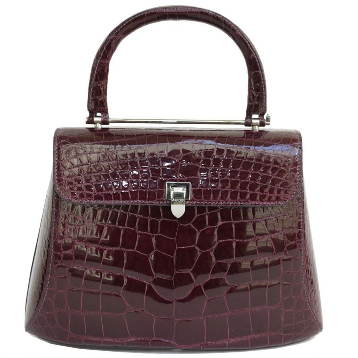 Asprey Water Green And Light Brown Crocodile Bag For Sale At 1stdibs