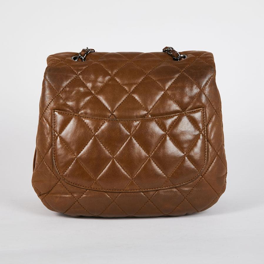 Women's CHANEL Soft Quilted Brown Lambskin Leather Bag