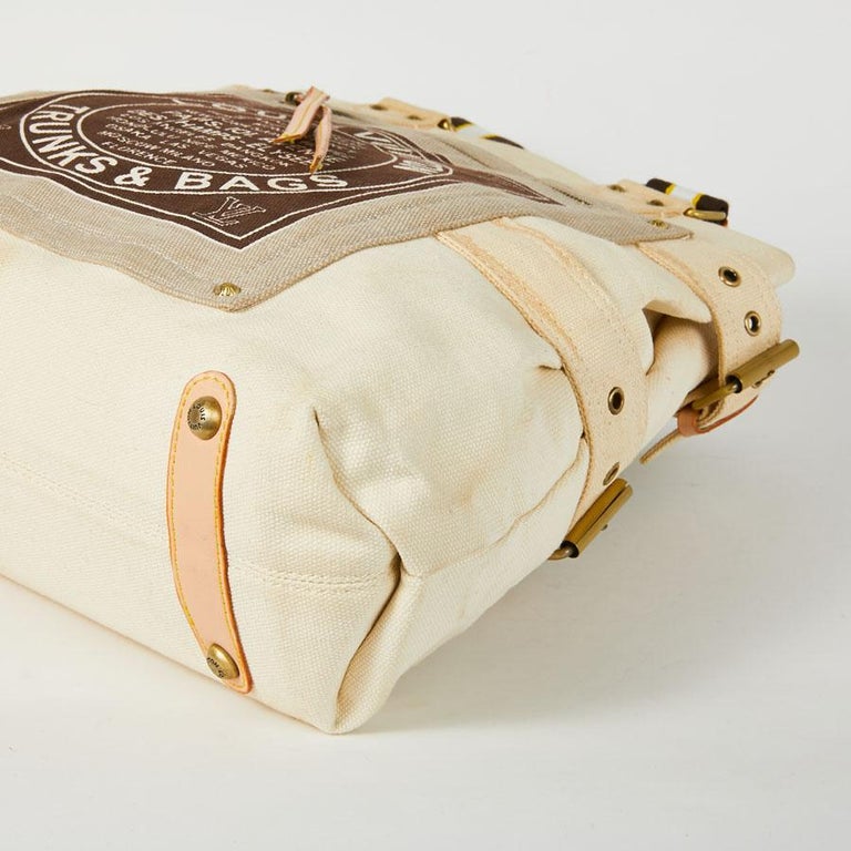 LOUIS VUITTON 'Trunks and Bags' Tote Bag in Tricolor Natural Cowhide and Leather For Sale at 1stdibs