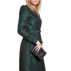 ALAÏA Clutch in Black Python