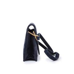 Vintage Mini bag HERMES in Blue Night Suede