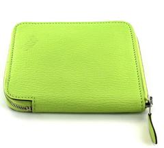 HERMES Wallet Model 'Evelyn' Small Model in Green Apple Leather