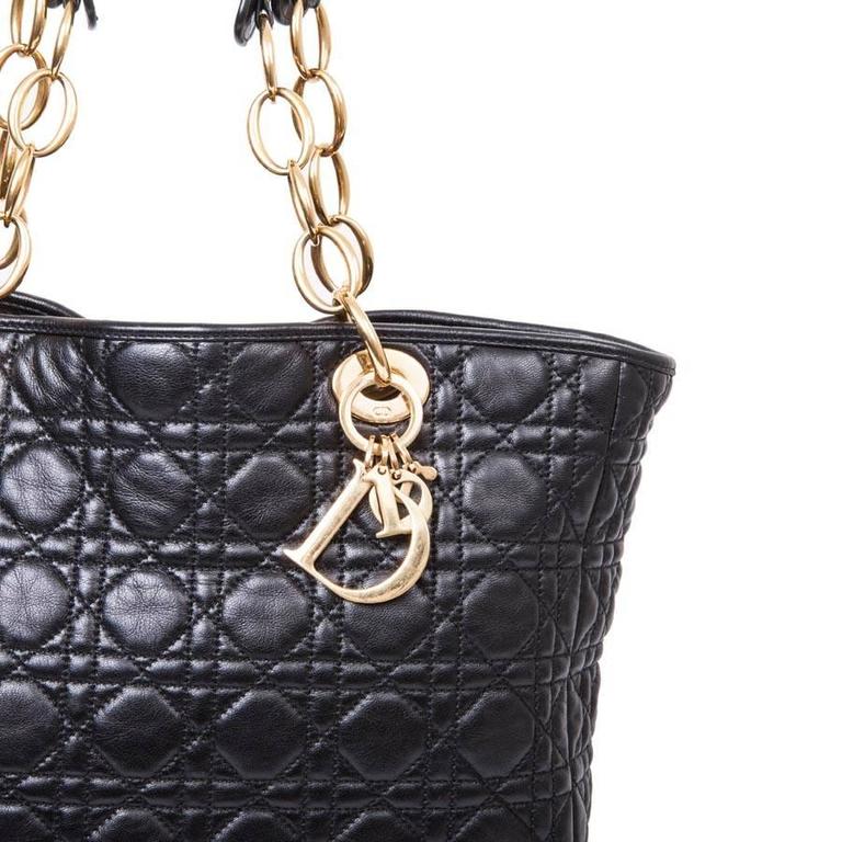 DIOR 'Miss DIOR' Black Quilted Leather Bag at 1stdibs