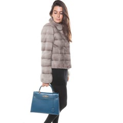 HERMES 'Kelly 2' 32 Bag in Blue Jean Leather