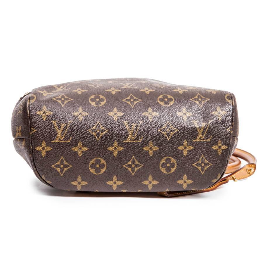 Brown LOUIS VUITTON Backpack 'Sybilla' in Monogram Canvas with its Umbrella