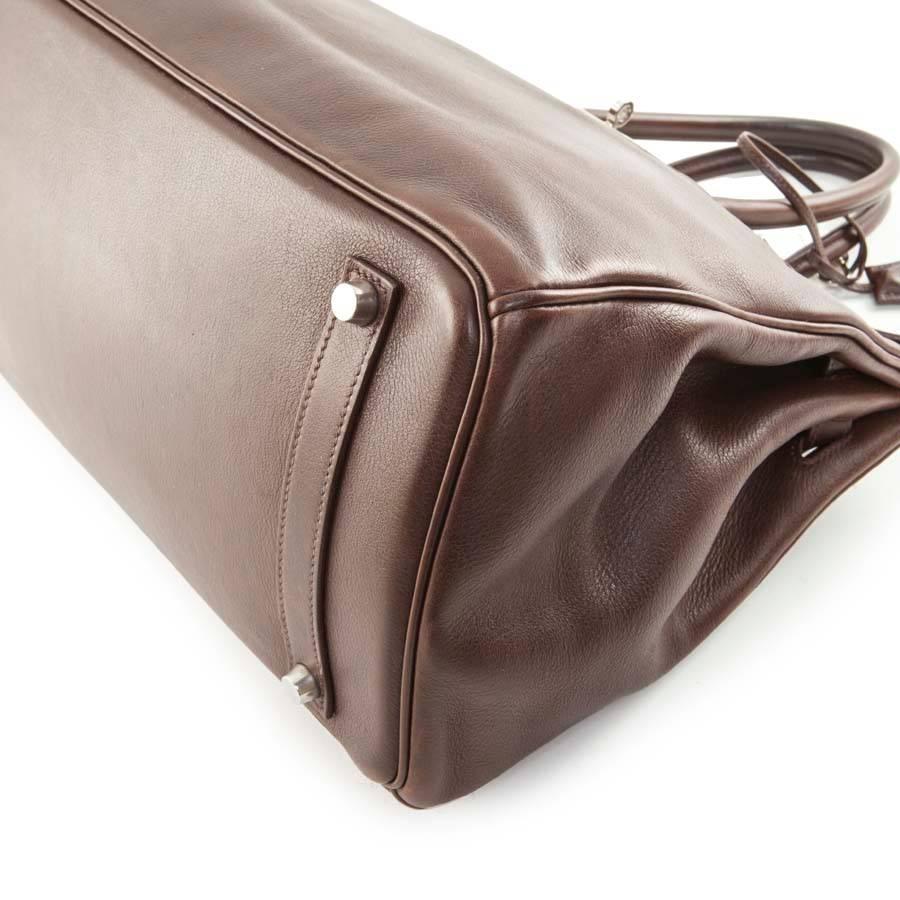 HERMES Bag Birkin 35 in Soft Chocolate Leather 1