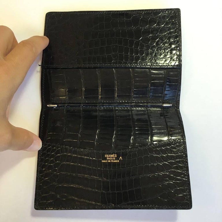 Porte-agenda Hermès Paris En Cuir Noir - Occasion - Set D'accessoires élégant