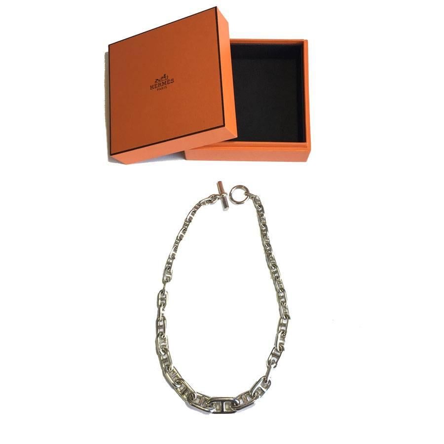 HERMES Necklace 'Chaine d'Ancre' in Sterling Silver 800 3