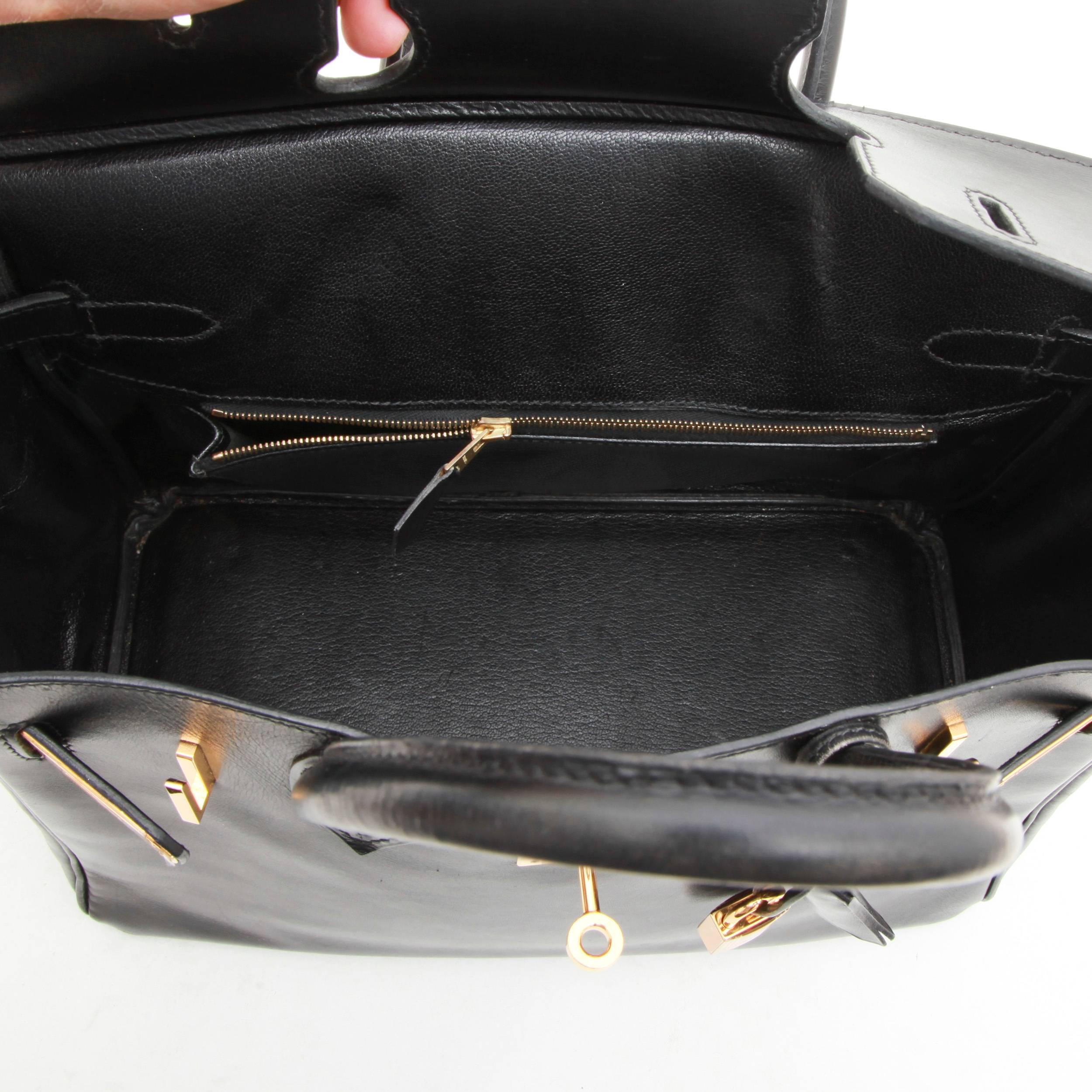 Hermes Birkin 30 Bag in Black Box Leather 1