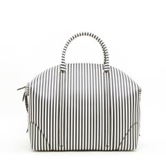 GIVENCHY Weekend Bag in Black and White Striped Leather