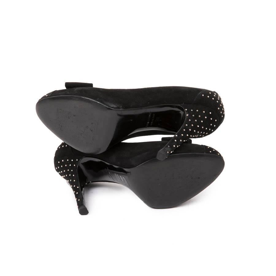 balmain black heels