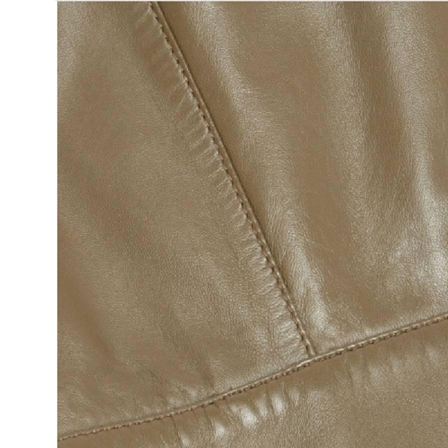 Women's BALENCIAGA Perfecto Jacket in taupe Lamb Leather Size 38FR