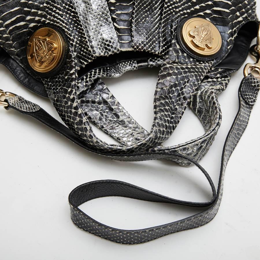 Women's GUCCI Bag in Silver and Black Python