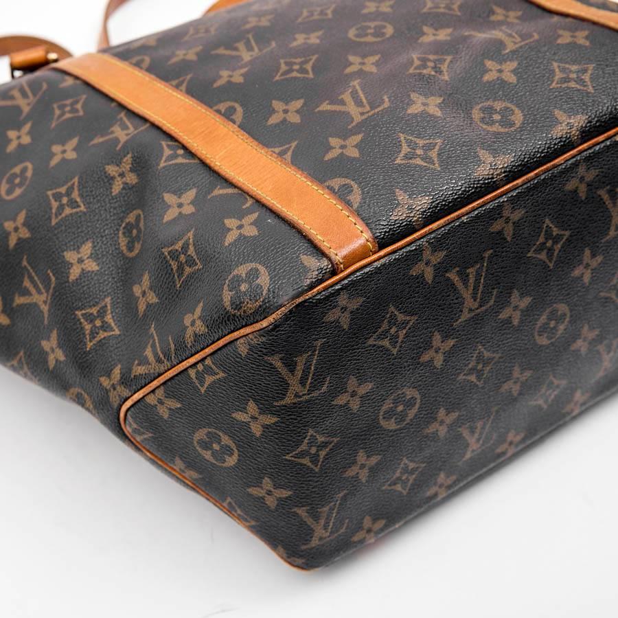 LOUIS VUITTON Vintage Tote Bag in Brown Canvas and Natural Leather 1