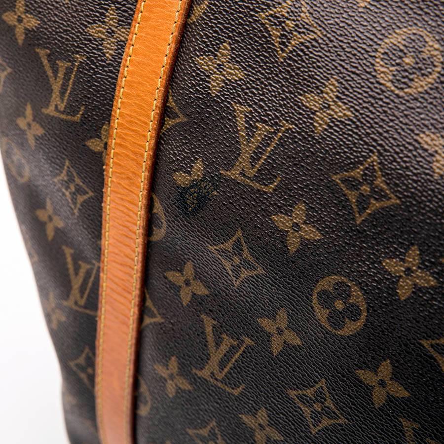 LOUIS VUITTON Vintage Tote Bag in Brown Canvas and Natural Leather 4