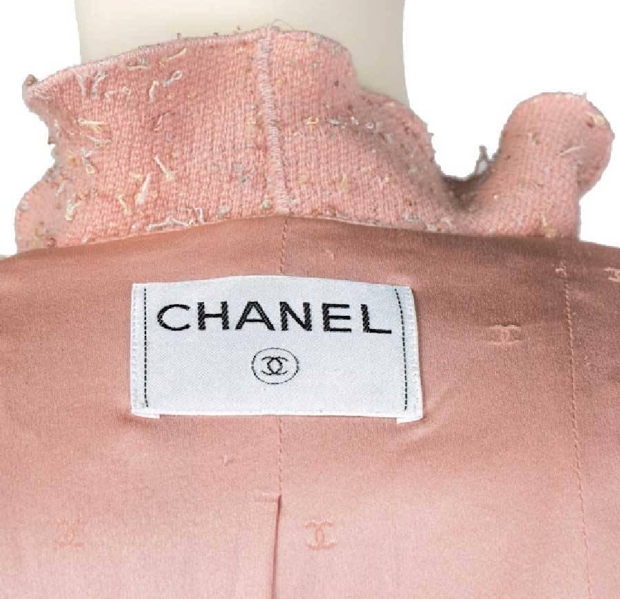 Women's Chanel Skirt Suit in Pink Powder Wool  