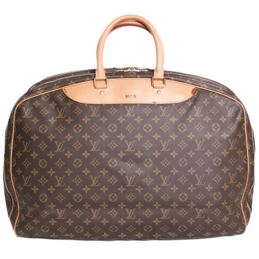 Louis Vuitton Alizé 3 Brown Monogram Canvas Travel Bag 