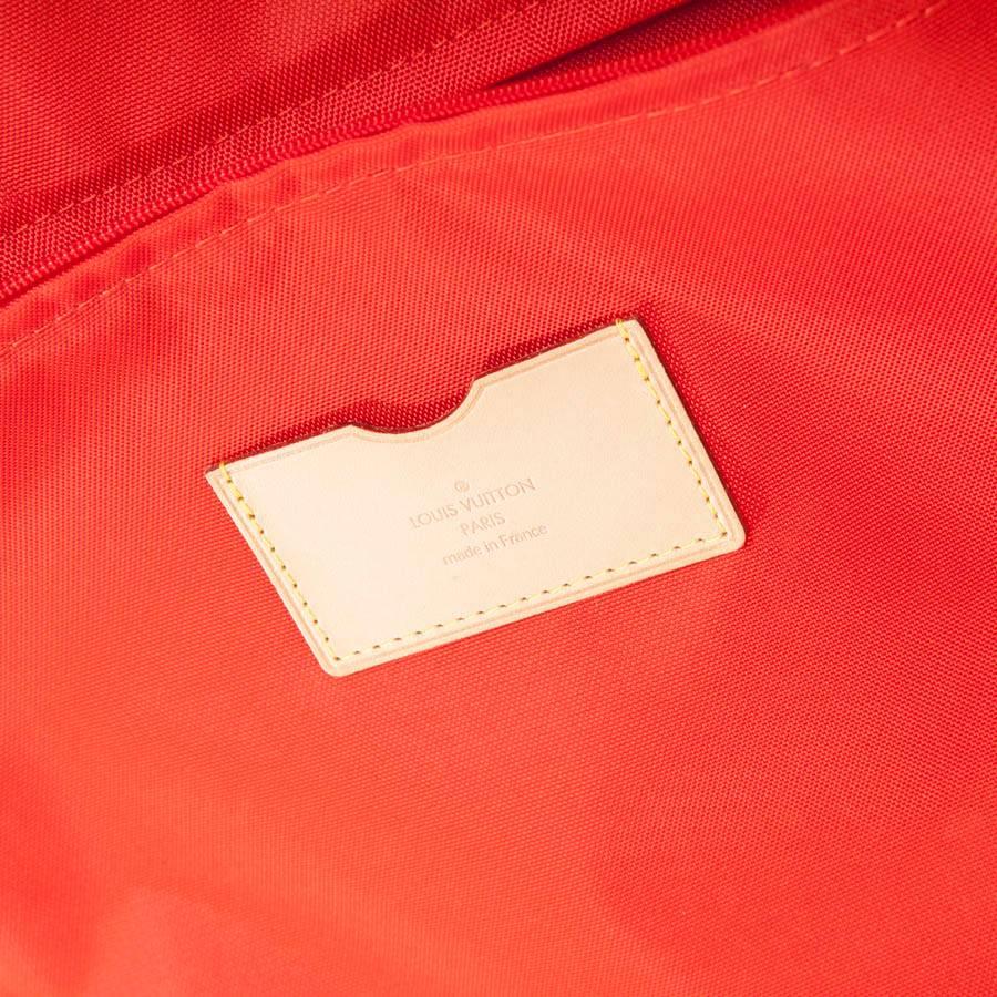 Louis Vuitton Monogram Orange Embossed Patent Leather Suitcase  6
