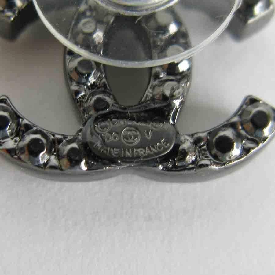 chanel ruthenium earrings