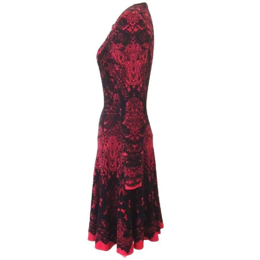 red lace mcqueen dress