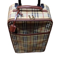 BURBERRY Small Suitcase in original Haymarket Check Canvas at 1stDibs | burberry  suitcase, suitcase burberry, burberry luggage