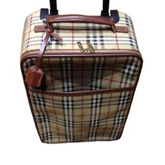 BURBERRY Small Suitcase in original Haymarket Check Canvas