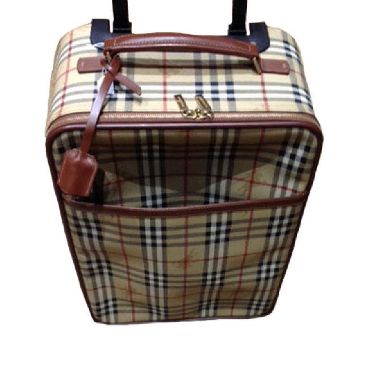 BURBERRY Small Suitcase in original Haymarket Check Canvas at 1stDibs | burberry  suitcase, burberry luggage, burberry suitcases