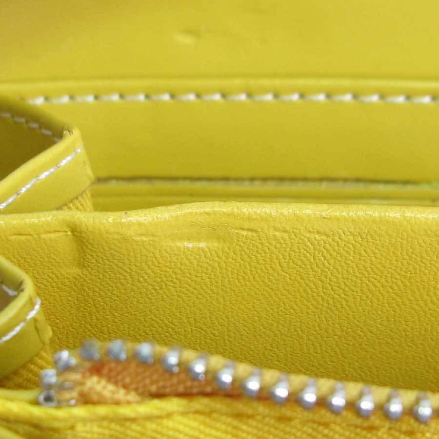 GOYARD Matignon Wallet in Yellow Monogram Canvas and Leather 3