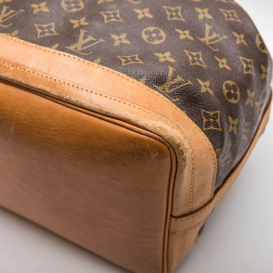 Women's LOUIS VUITTON Noé Vintage Bag in Brown Monogram Canvas and Natural Leather