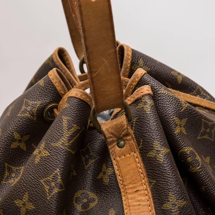 LOUIS VUITTON Noé Vintage Bag in Brown Monogram Canvas and Natural Leather 3
