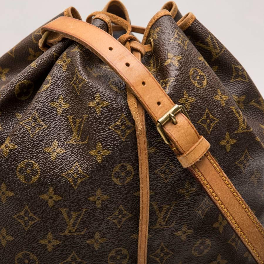 LOUIS VUITTON Noé Vintage Bag in Brown Monogram Canvas and Natural Leather 5