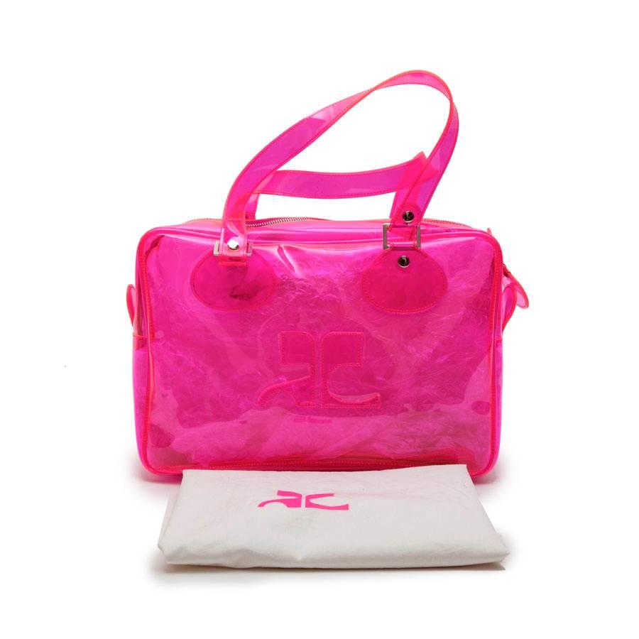 COURRÈGES Bag in Transparent Pink Plexi 6