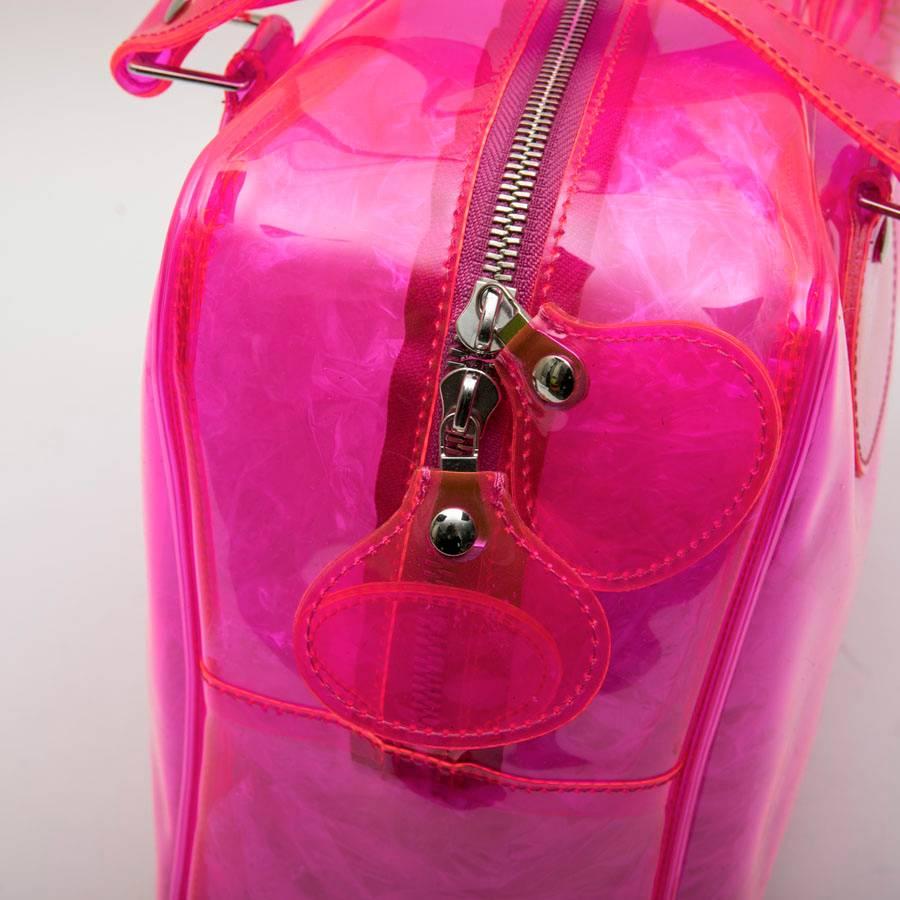 COURRÈGES Bag in Transparent Pink Plexi 1