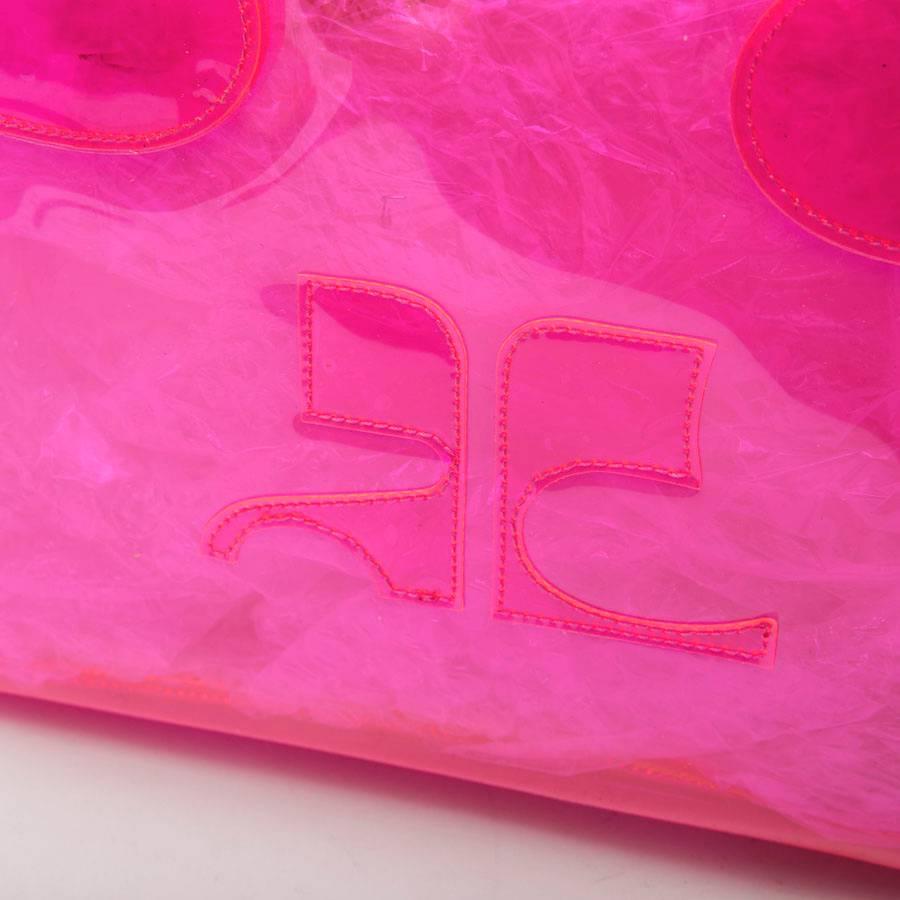 COURRÈGES Bag in Transparent Pink Plexi 2