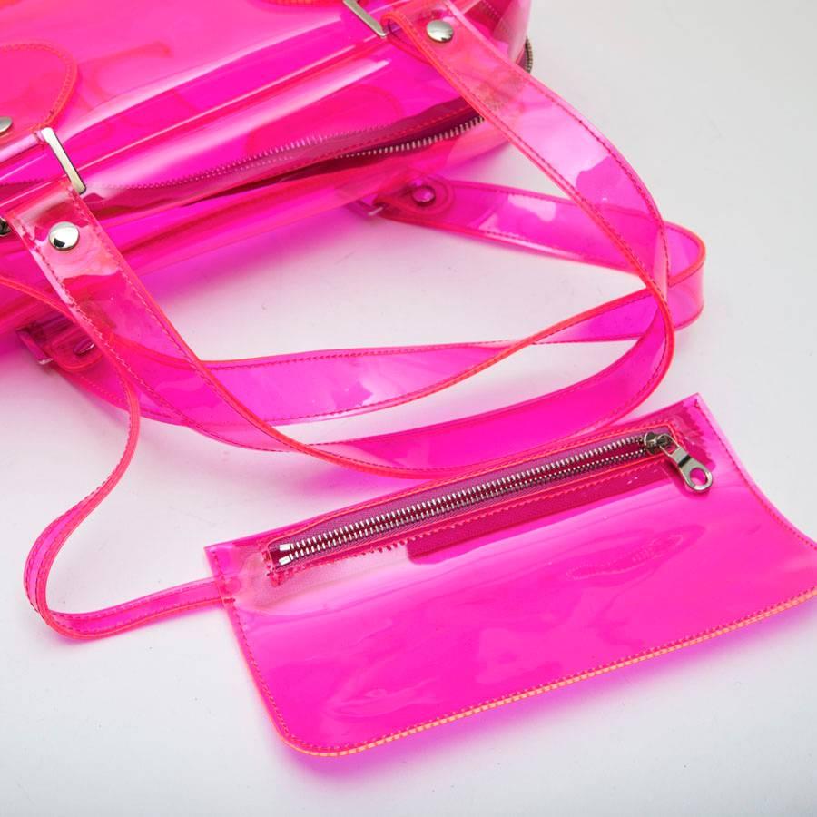 COURRÈGES Bag in Transparent Pink Plexi 3