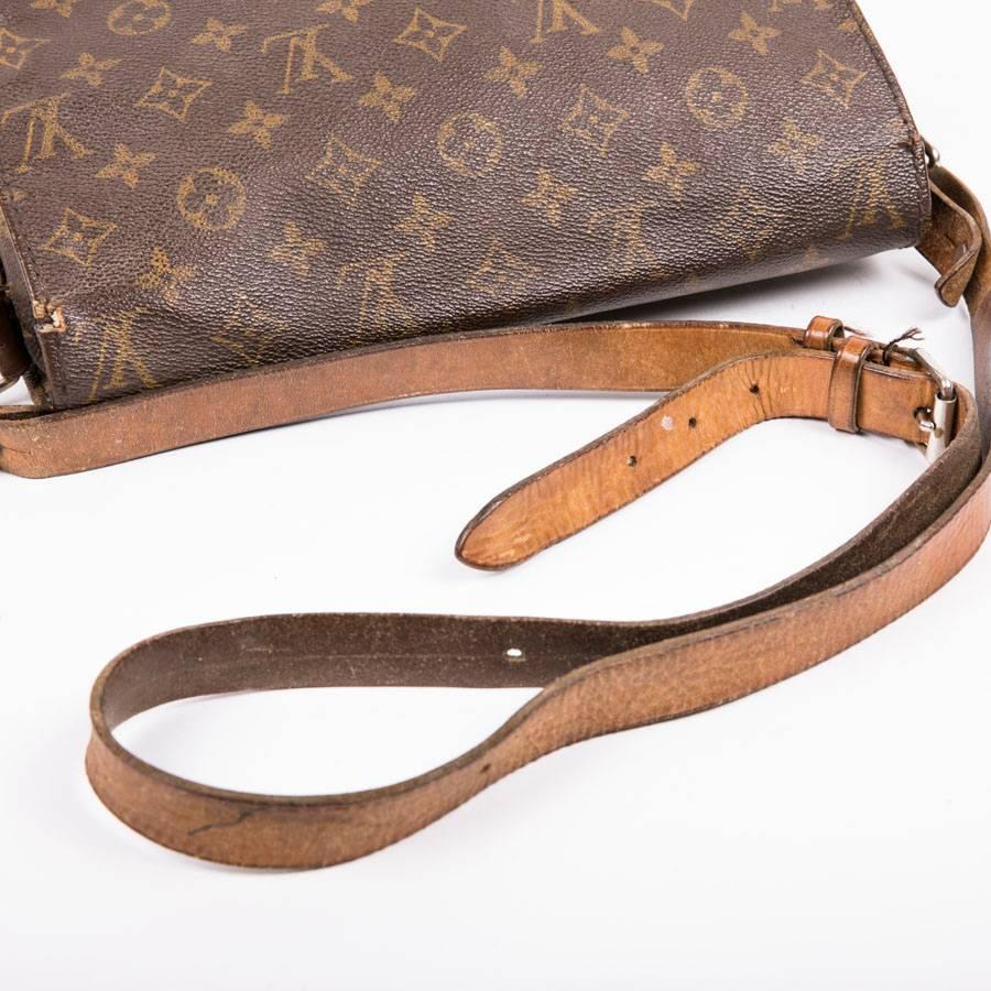 LOUIS VUITTON Cartouchière Bag in Brown Monogram Canvas and Natural Leather 1