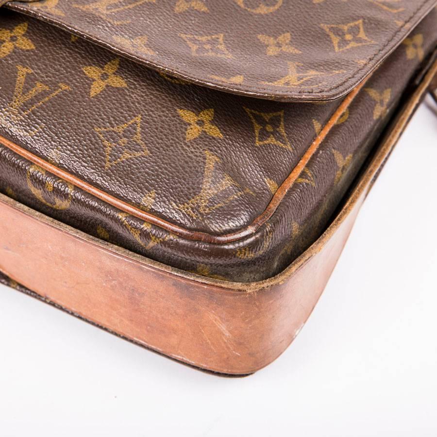 LOUIS VUITTON Cartouchière Bag in Brown Monogram Canvas and Natural Leather 3