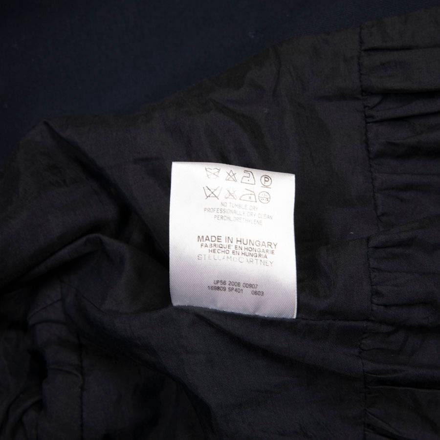 STELLA Mc CARTNEY Coat Dress in Navy Blue Cotton Size 40 3