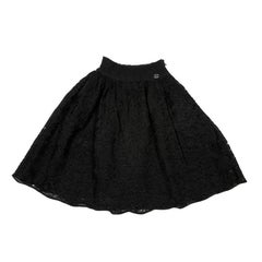 CHANEL Skirt in Black Lace Size 34FR