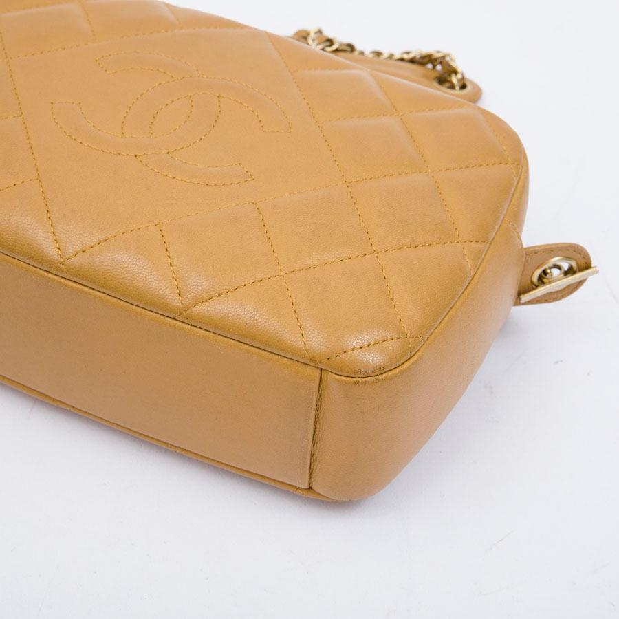 CHANEL Camera Bag in Camel Quilted Leather 1