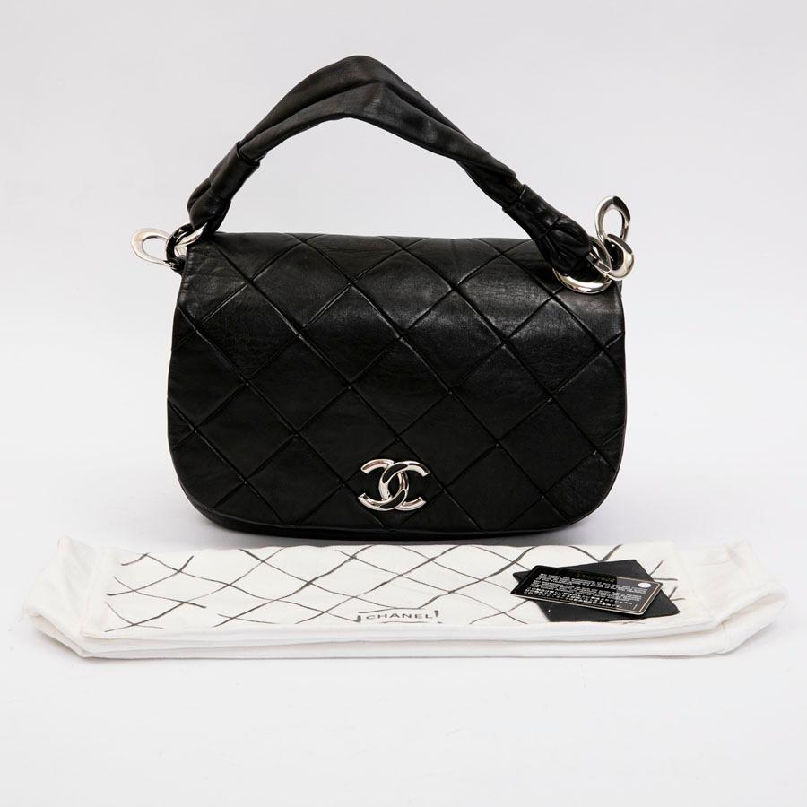 CHANEL Flap Bag in Black Quilted Lambskin Leather 11