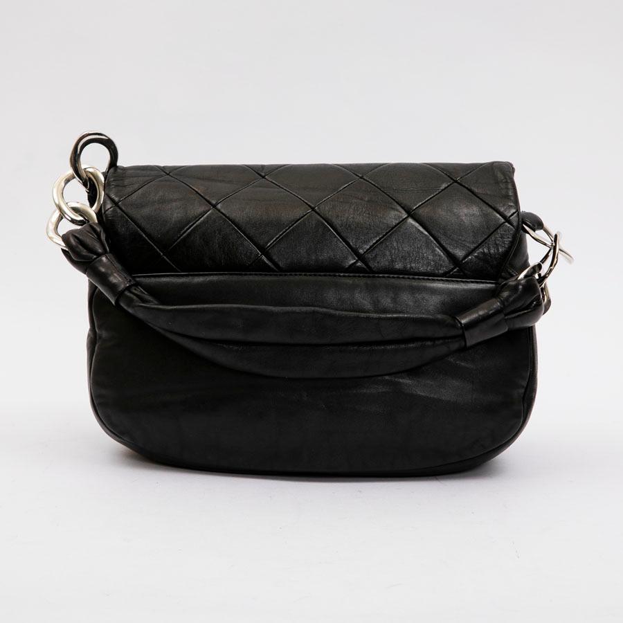 CHANEL Flap Bag in Black Quilted Lambskin Leather 2
