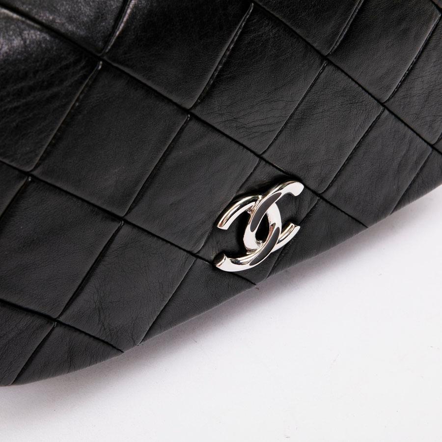 CHANEL Flap Bag in Black Quilted Lambskin Leather 6