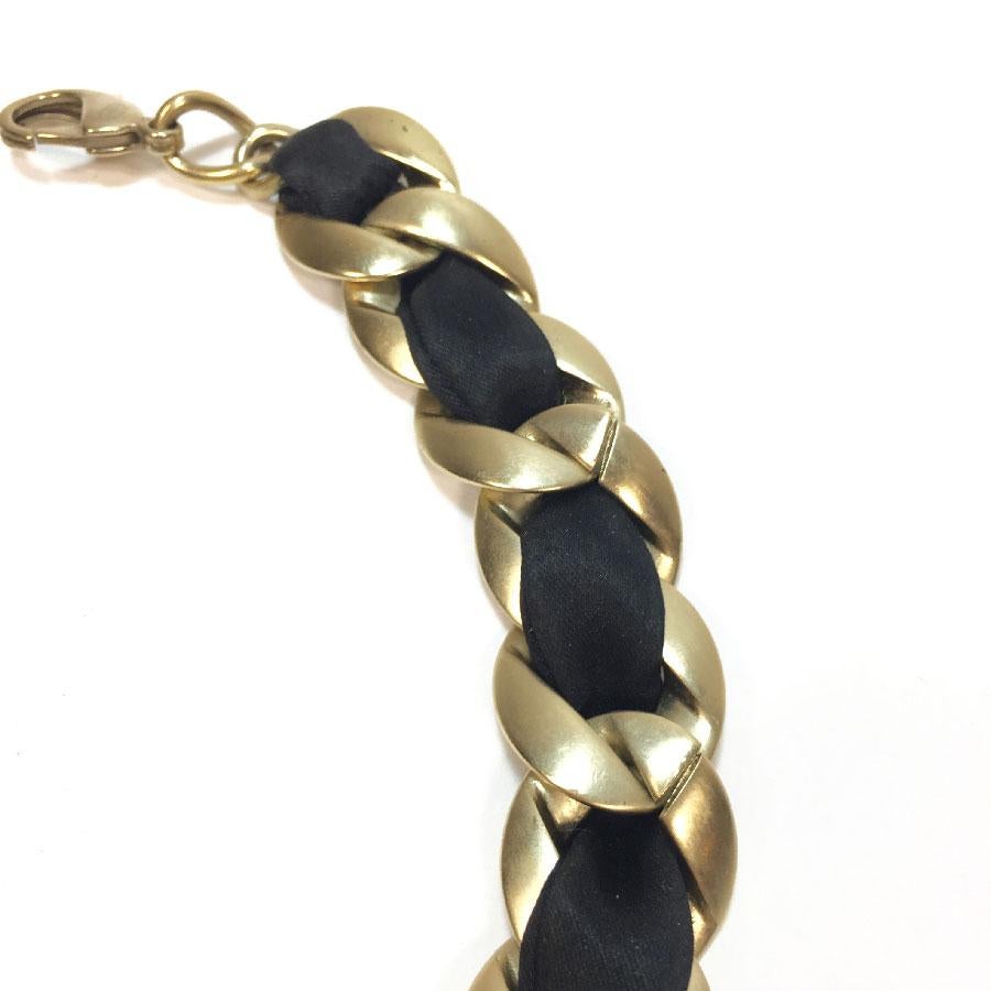 chanel ribbon necklace