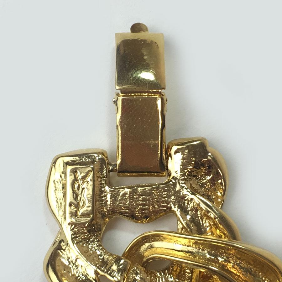 Women's YSL YVES SAINT LAURENT Vintage Chain Bracelet in gilded Metal